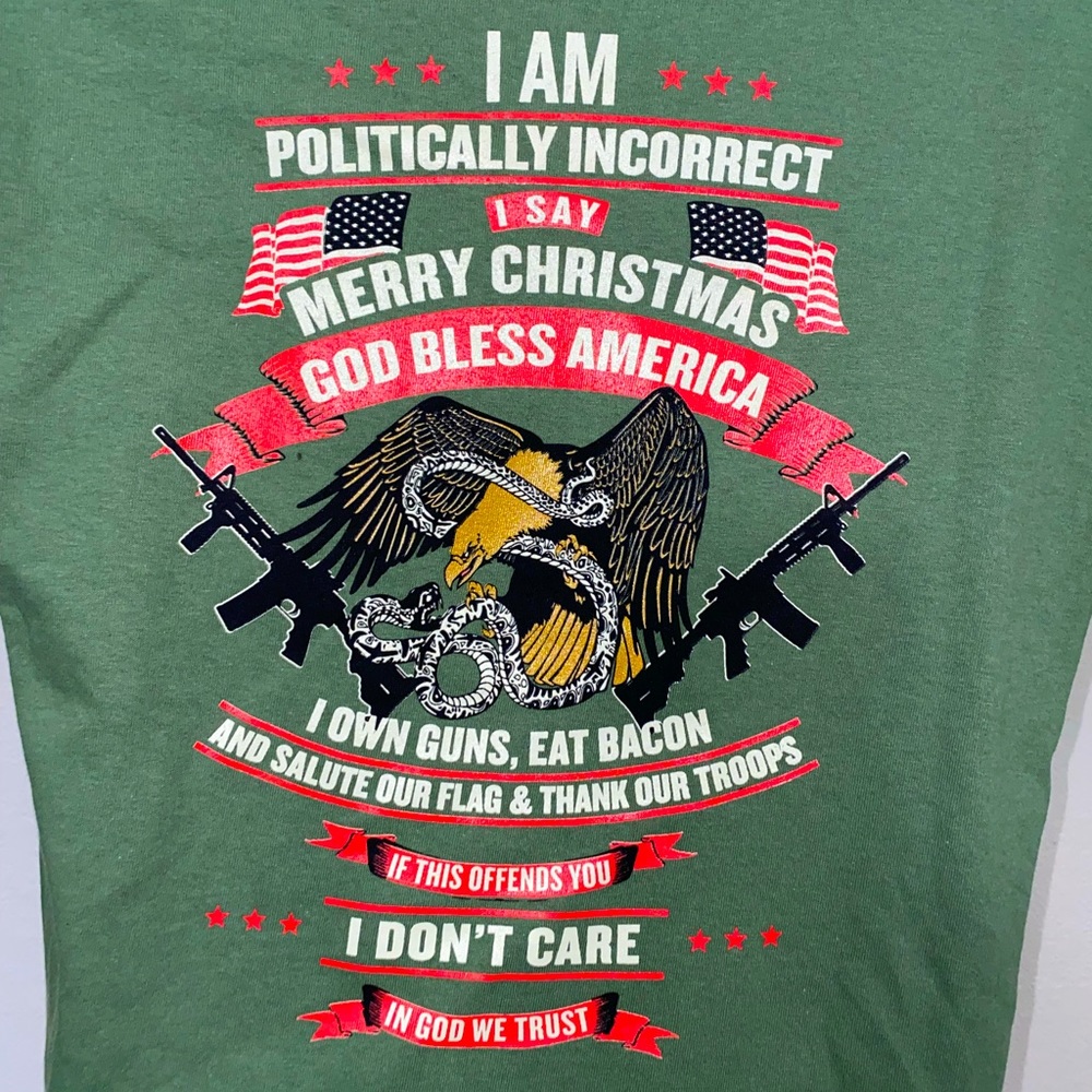 “Politically Incorrect” T-shirt, New never worn from my now closed retail store.